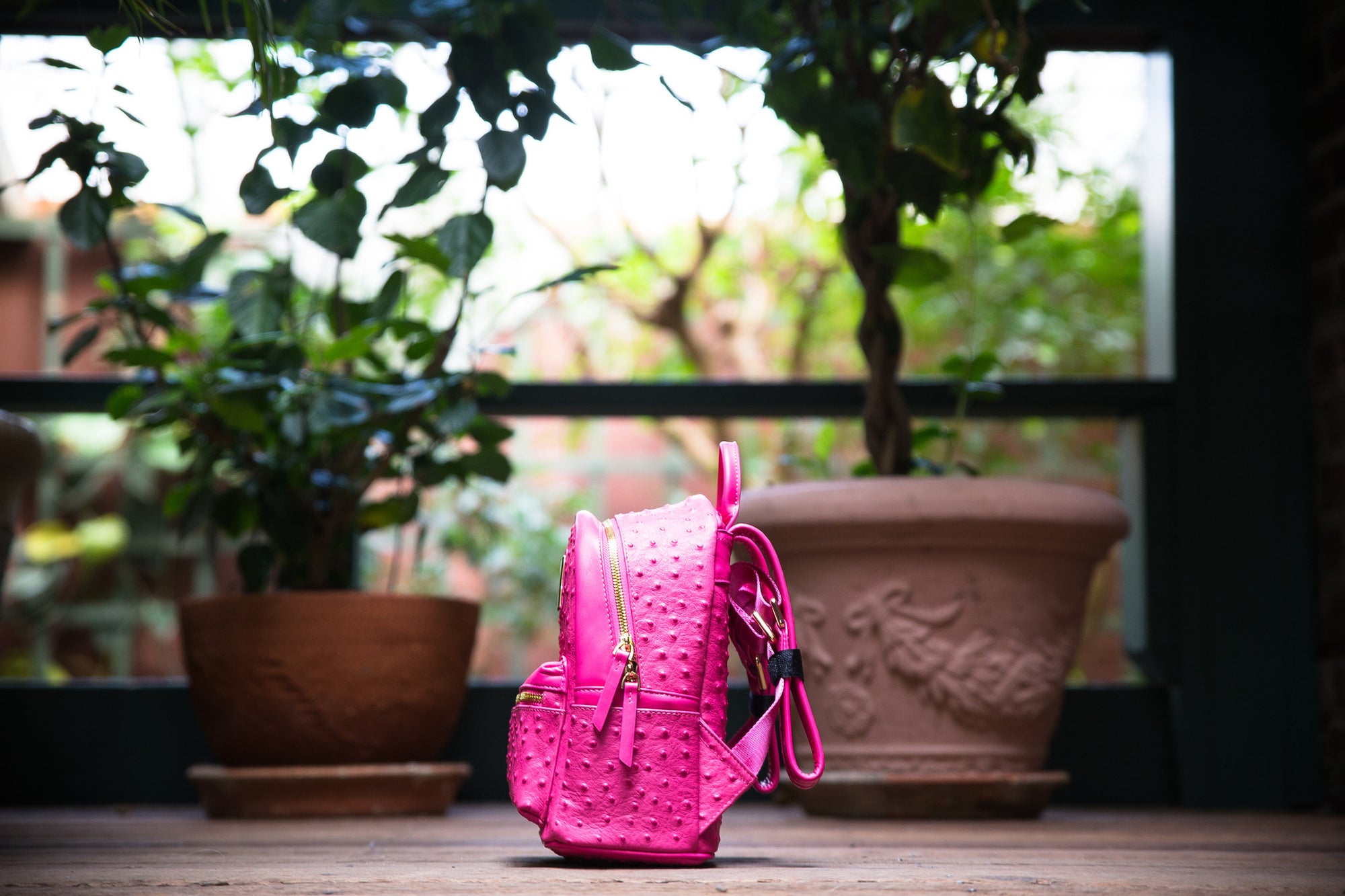 Pink MCM Backpack