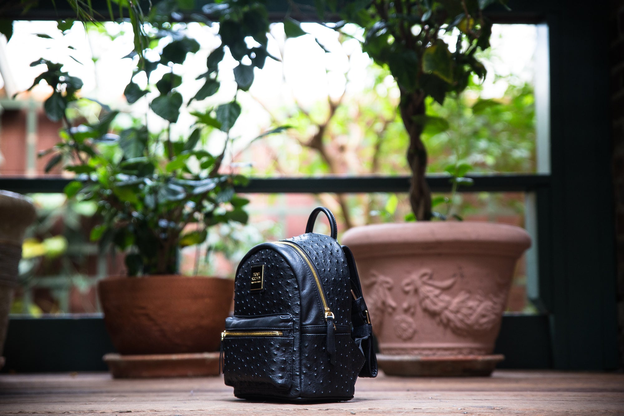 MCM Black Backpack