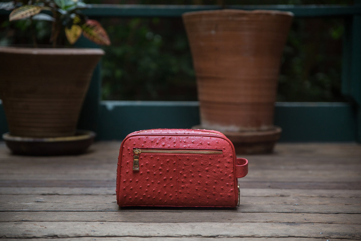 The Crown Collection Red Toiletry Bag