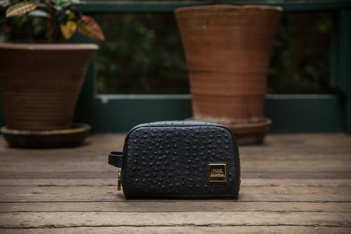 The Crown Collection Black Toiletry Bag
